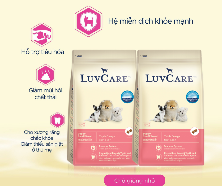 Thức ăn dành cho chó con Luv CarePuppy Small Breed (giống chó nhỏ)