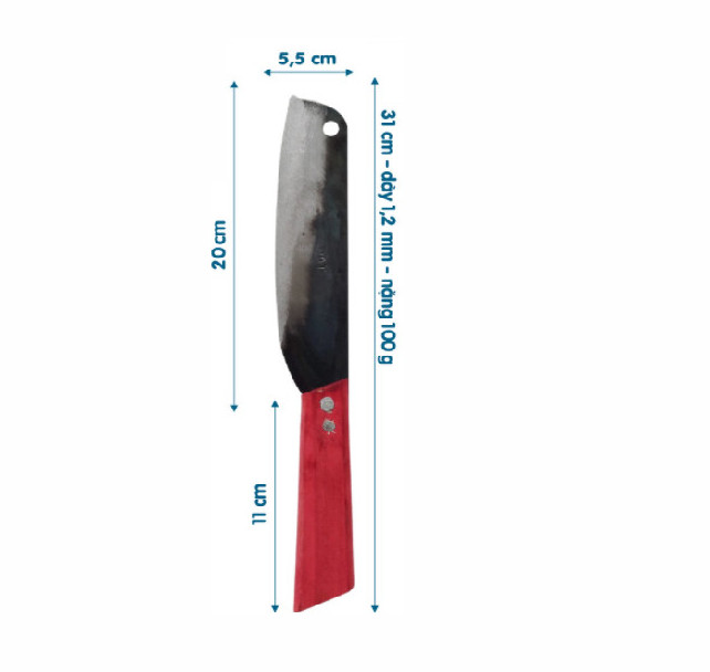 COMBO Dao Thái Thịt Siêu Bén RÈN THỦ CÔNG cán gỗ