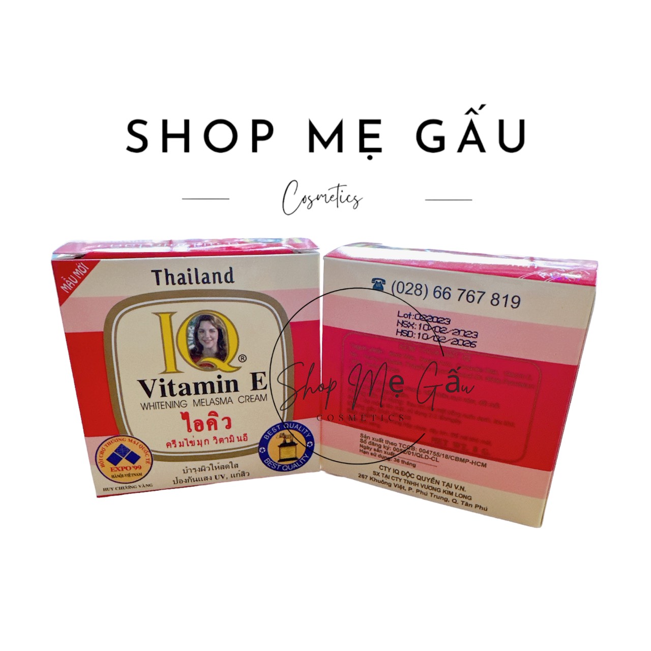 Kem dưỡng da trắng da IQ Vitamin E 8g