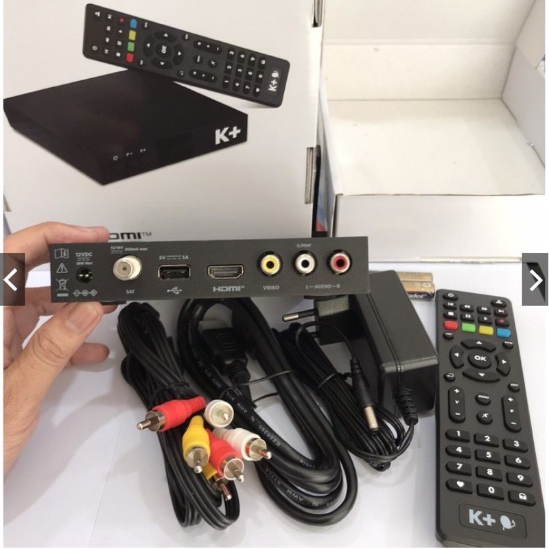 Đầu thu K+ HD mới model 2020 (Tặng thẻ giãi mã K+) Chính Hãng