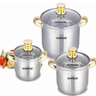 Bộ nồi inox 5 đáy Sunhouse SH781
