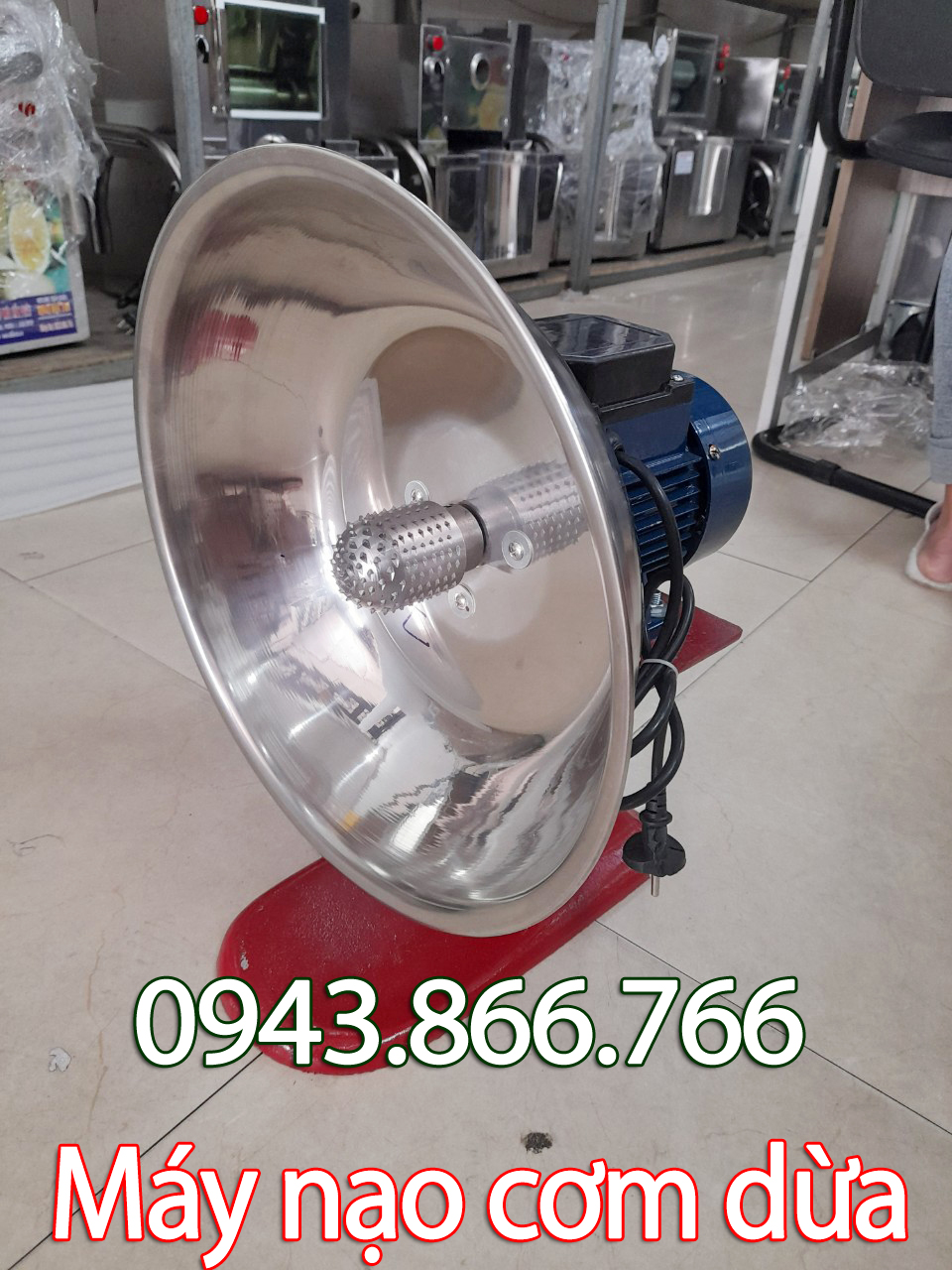 Máy nạo cơm dừa nhuyễn để vắt nước cốt motor 400W