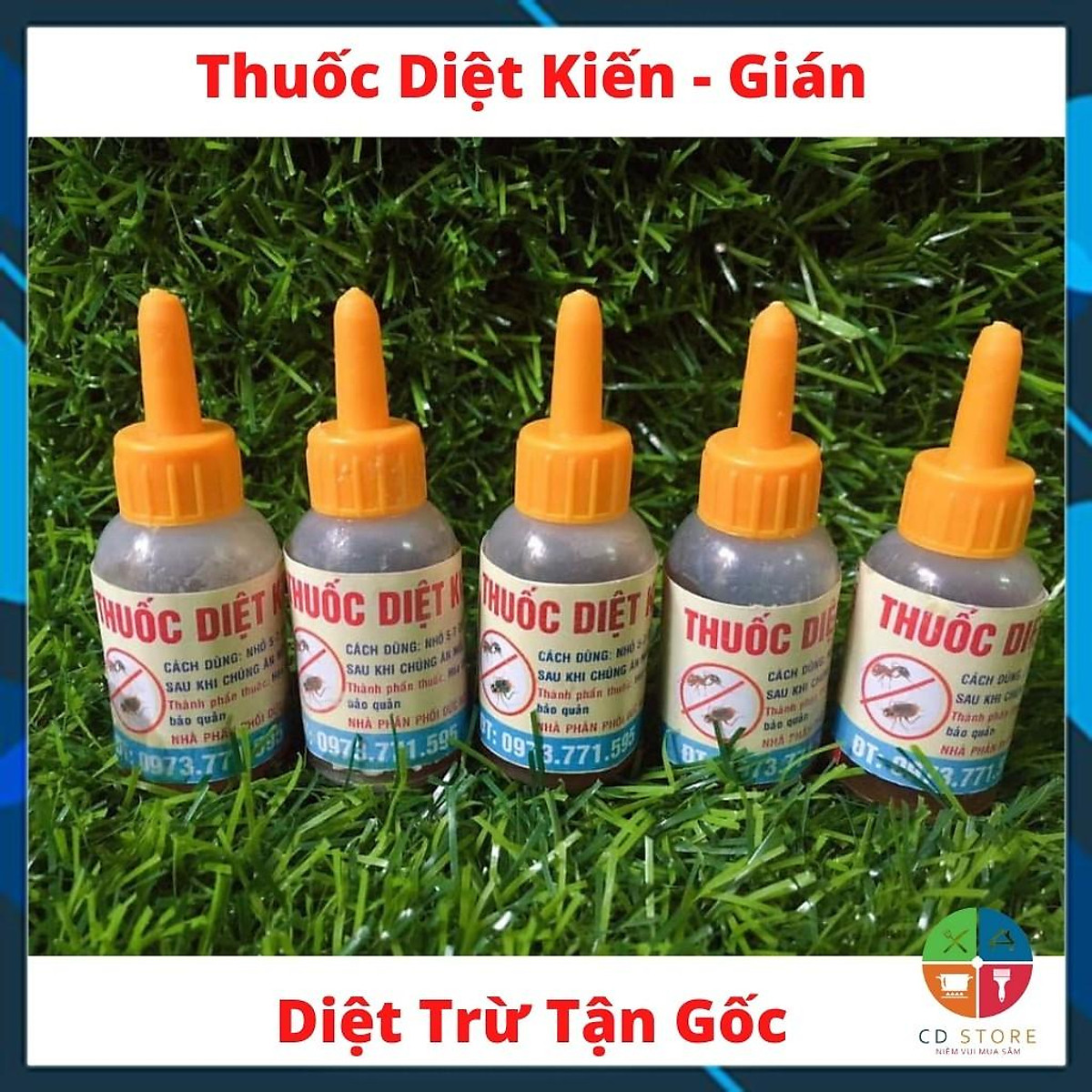 (ComBo) 5 LỌ THUỐC DIỆT KIẾN - GIÁN - DIỆT TẬN GỐC. VM