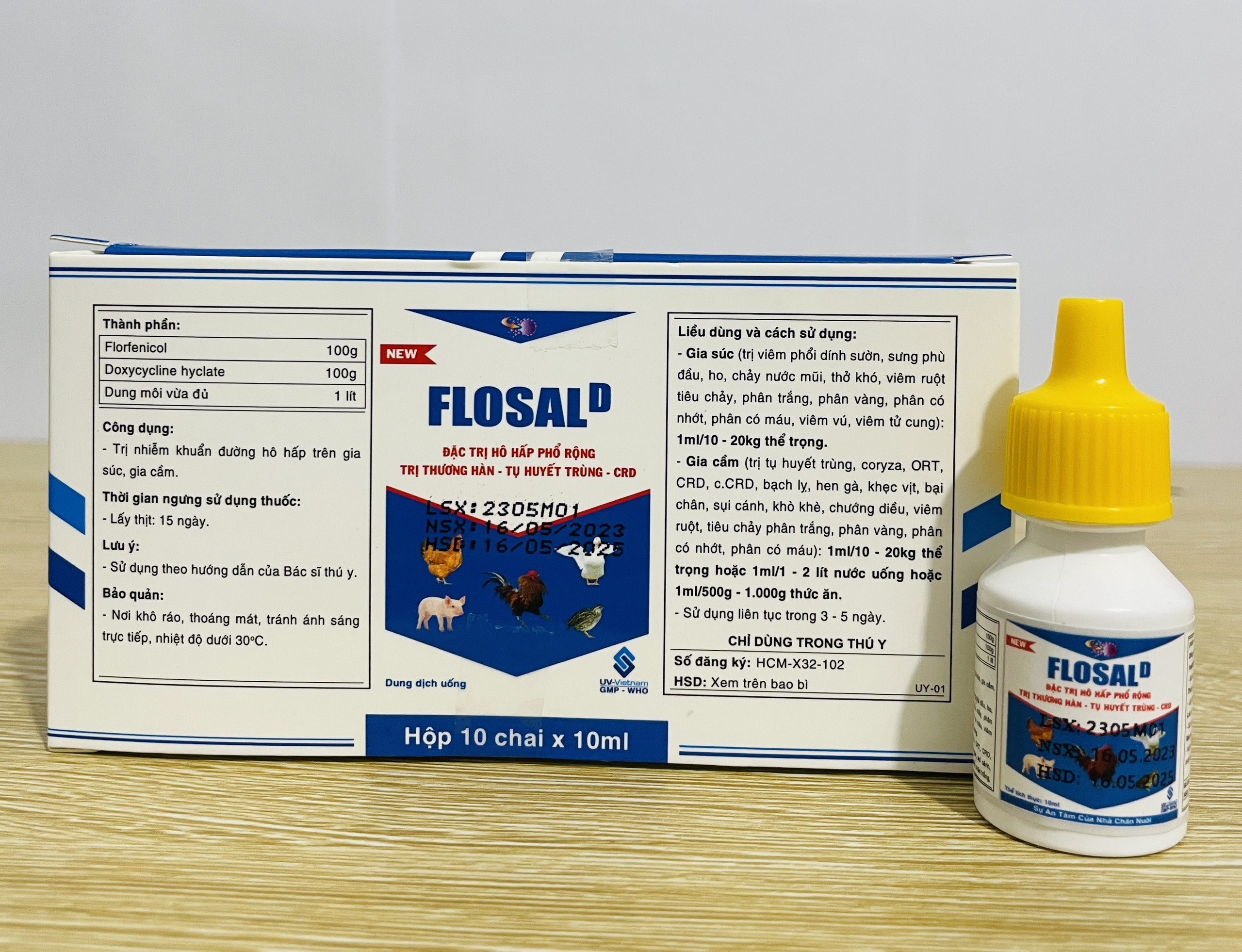 FLOSAL D - Cho gà khò khè, sổ mũi - 10ml