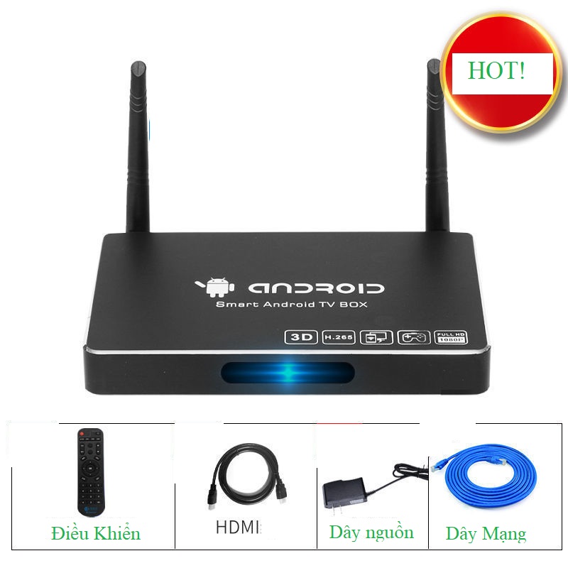Smart Android TIVI BOX TV box 5G wifi Bluetooth full màn chiếu Netcom