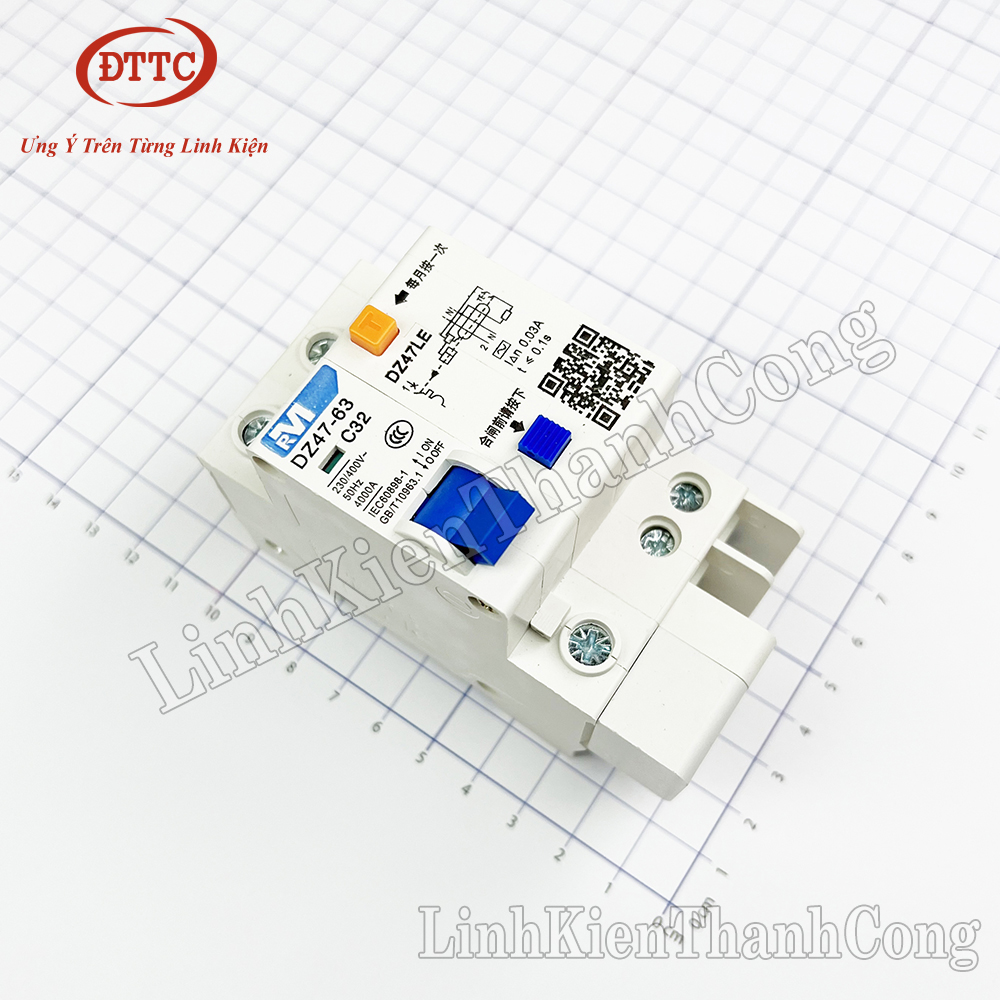 Aptomat Chống Giật DZ47-63 16A, C32 32A, C63 63A 1 Pha, 2 Pha, 3 Pha