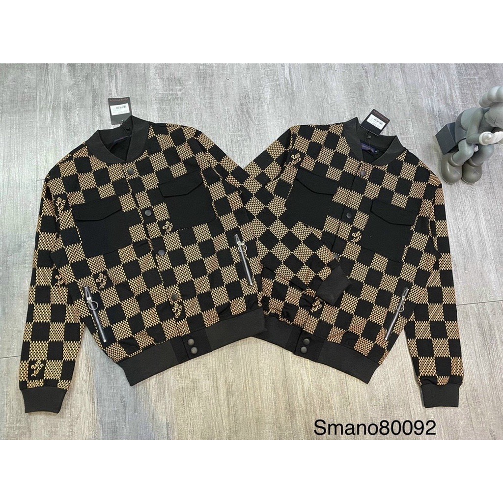 Áo khoác Bomber Kẻ Karo NAM NỮ_ HÌNH THẬT 🔥🔥