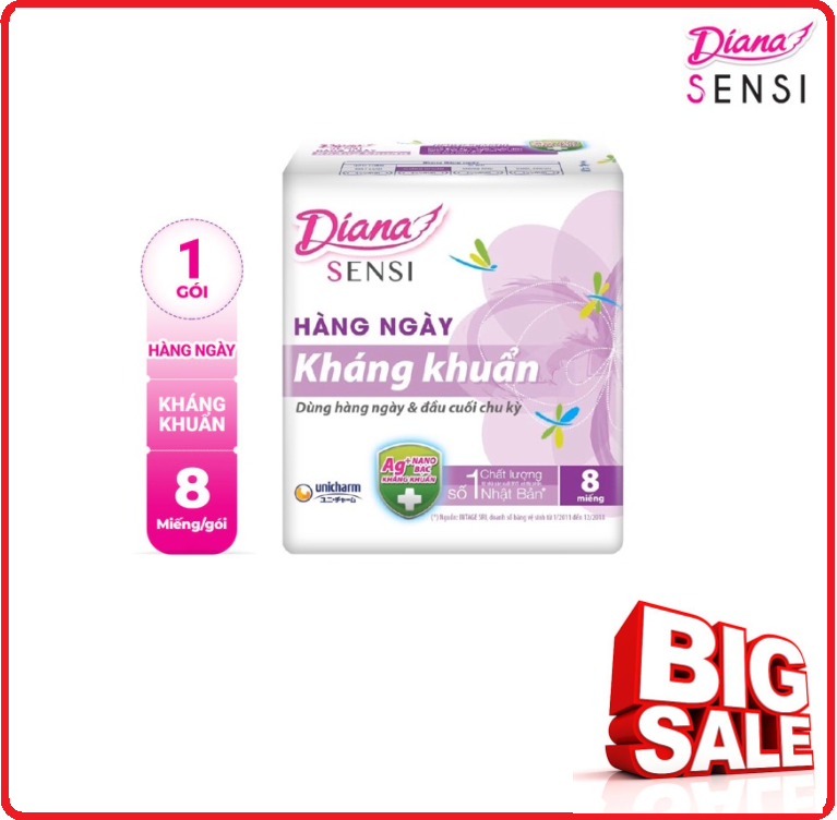 BVS DIANA Hằng Ngày Kháng Khuẩn Gói 20 Miếng