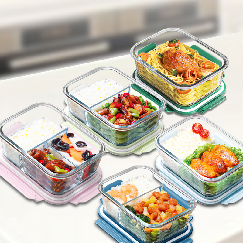 Crystal lunch box set, office lunch box with chopstick-thermal bag gift