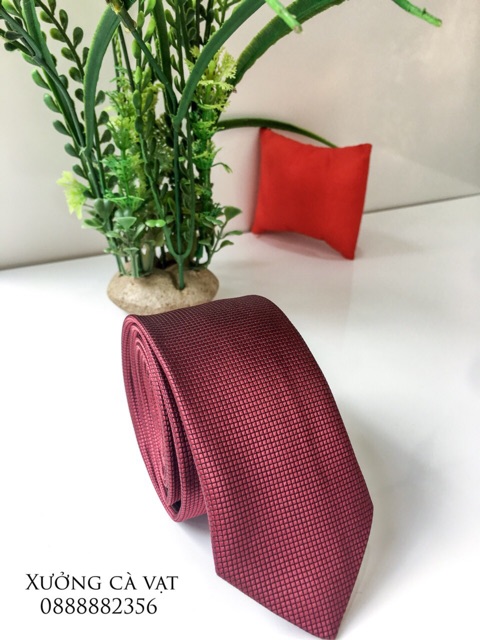 Cavat Đỏ , Cà Vạt Nam Bản Nhỏ 5Cm
