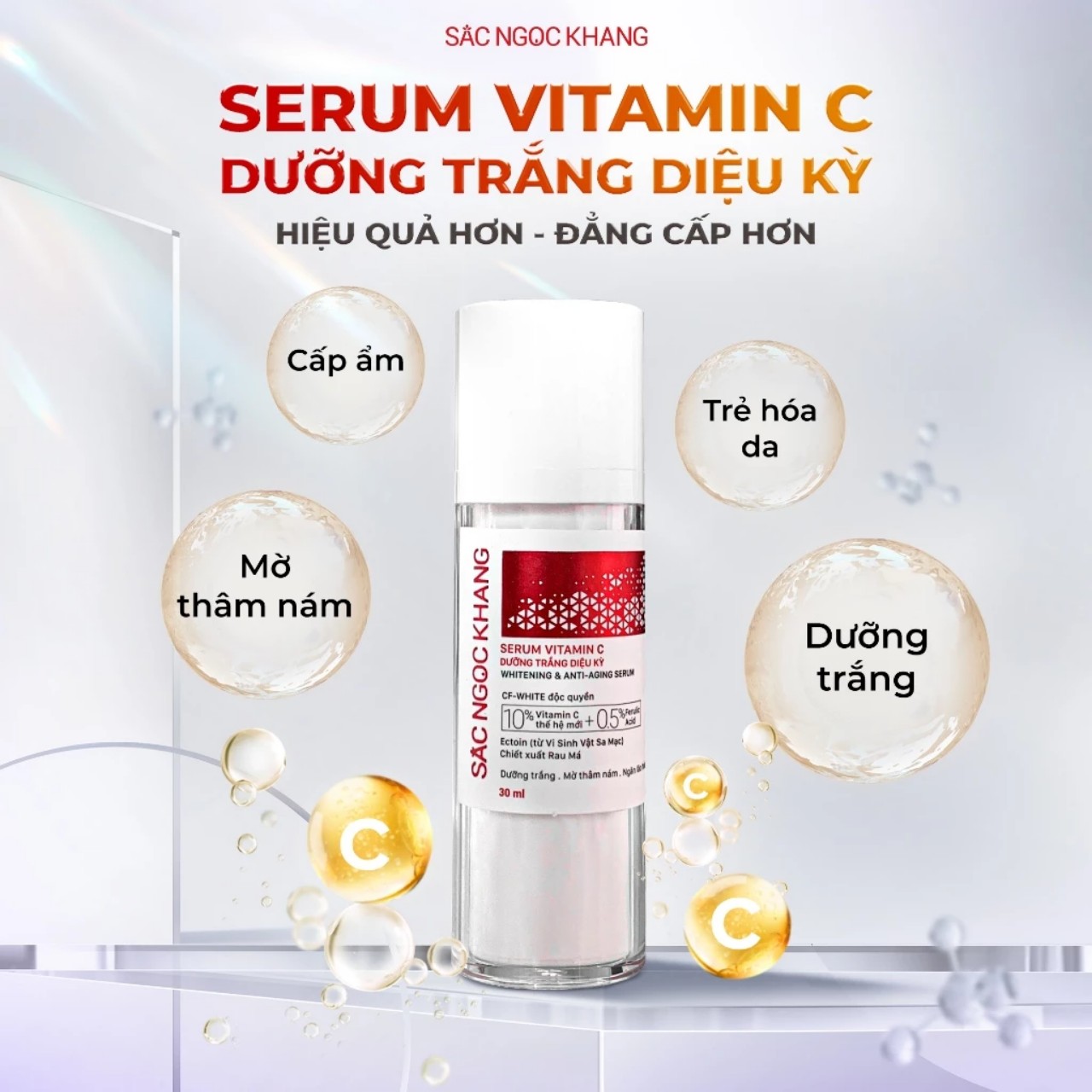 (Chính hãng) Serum dưỡng trắng da Sắc Ngọc Khang 30ml