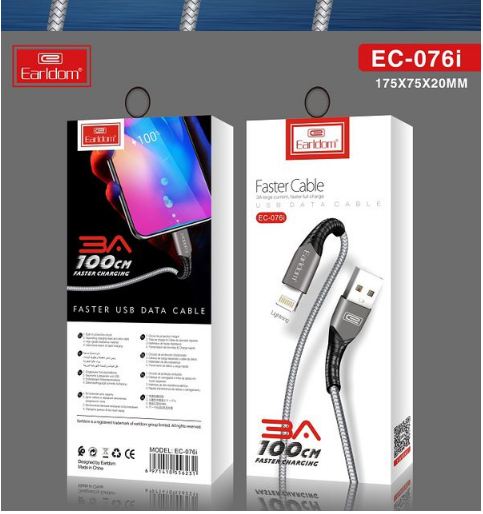 Cáp Sạc Dù Earldom EC-076 (Sạc Nhanh 3A)