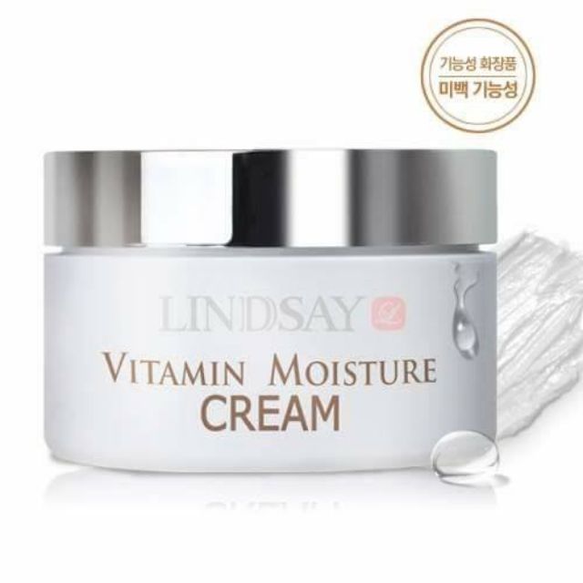 Kem dưỡng lindsay vitamin moisture cream 100g, kem dưỡng vitamin làm trắng da