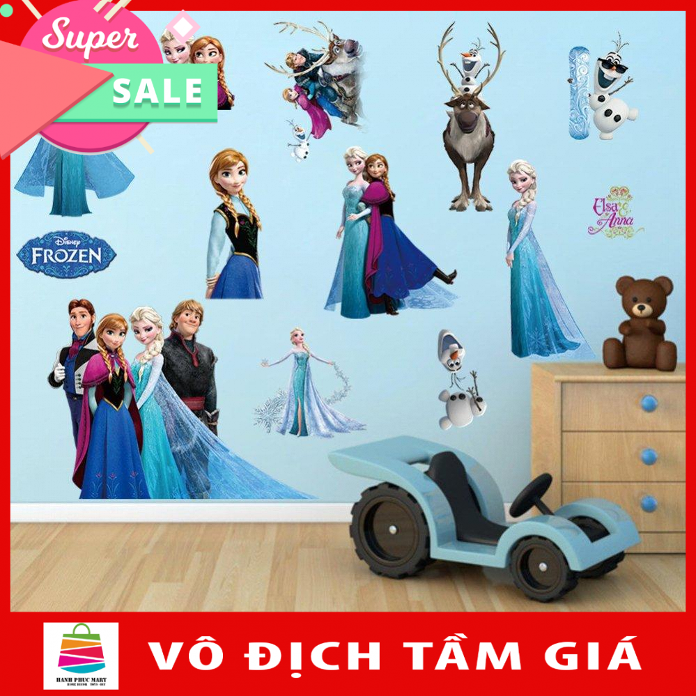 Decal dán tường nhân vật hoạt hình ELSA HPM1431