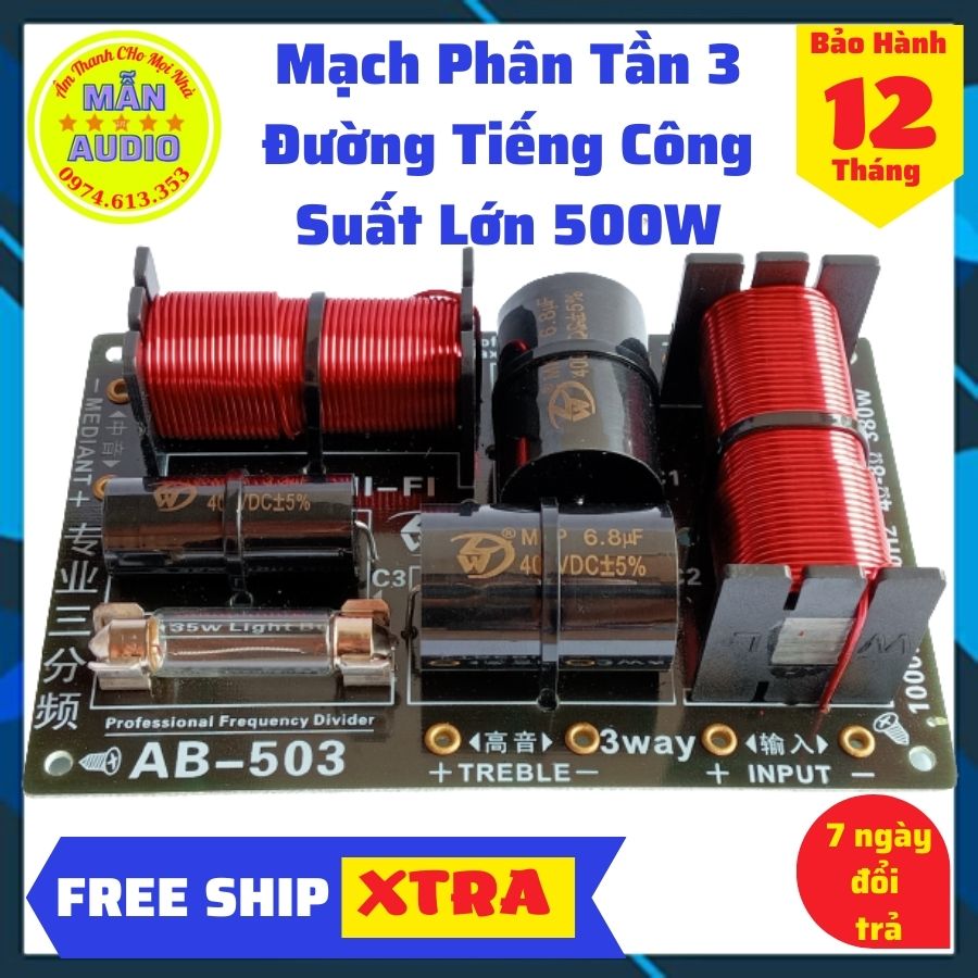2 Mạch phận tần ba đường tiếng, Phân tần 3 Way công suất lớn
