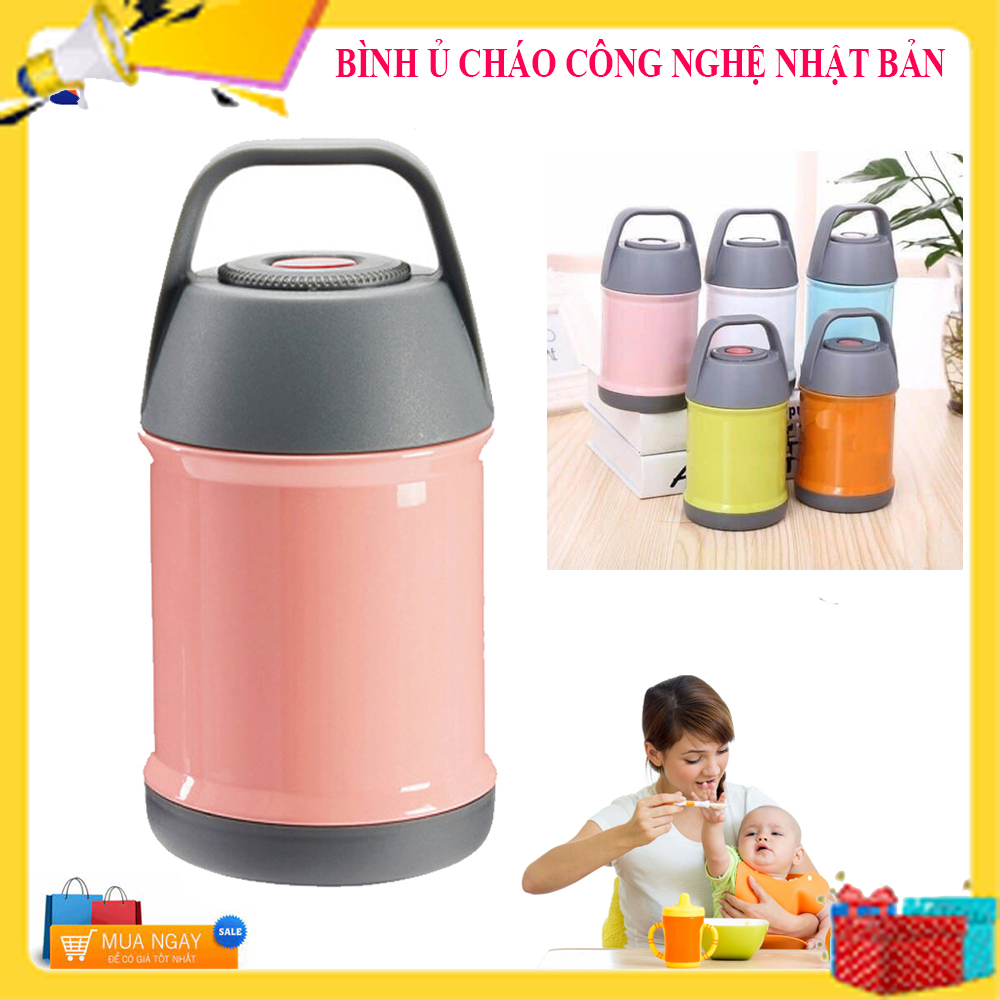 Bình ủ cháo cho bé, ủ cháo thông minh, ủ cháo nhật đa năng. bình ủ cháo giữ nhiệt cao cấp nhật bản sử dụng an toàn,không cần nấu, thiết kế đẹp mắt.