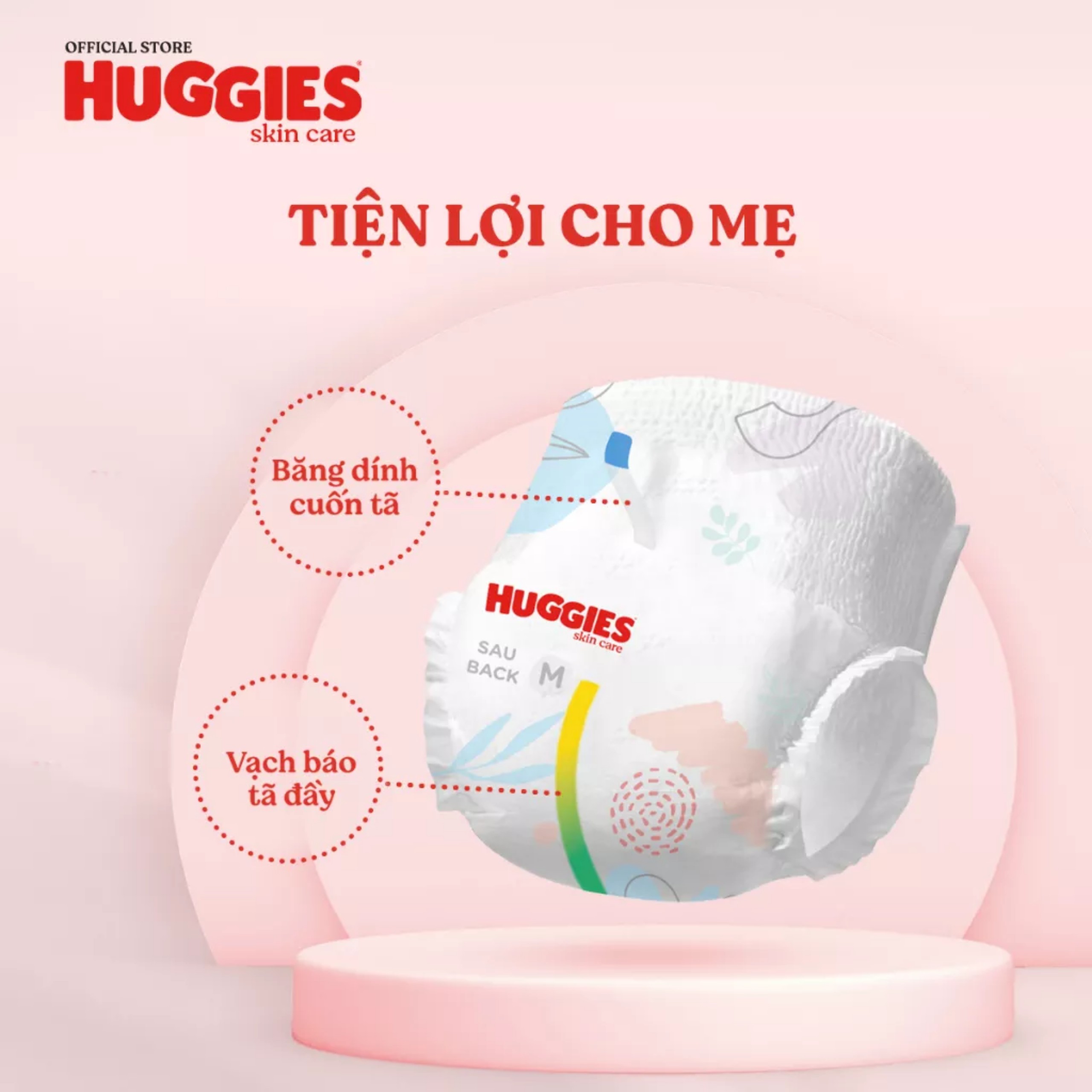 Tã quần Huggies Skincare Mega Jumbo M106/L96+8/XL84+4/XXL76+4