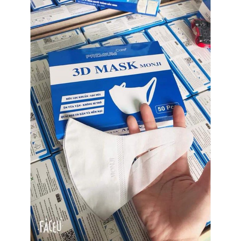 Hộp 50 chiếc khẩu trang 3D mask Trẻ Em
