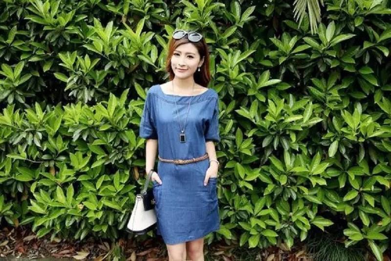 ĐẦM DENIM 2 TÚI