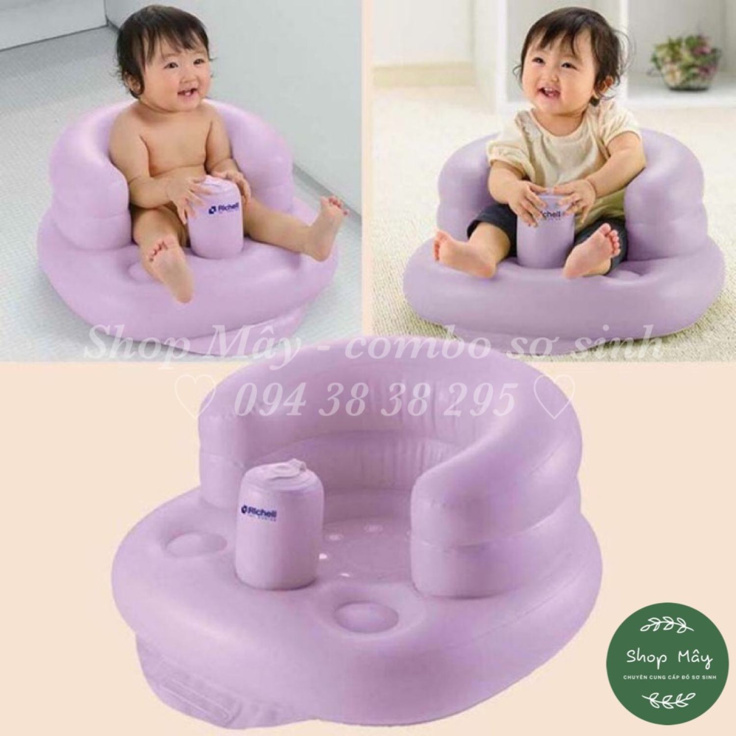[CHÍNH HÃNG] Ghế hơi tập ngồi Richell cho bé