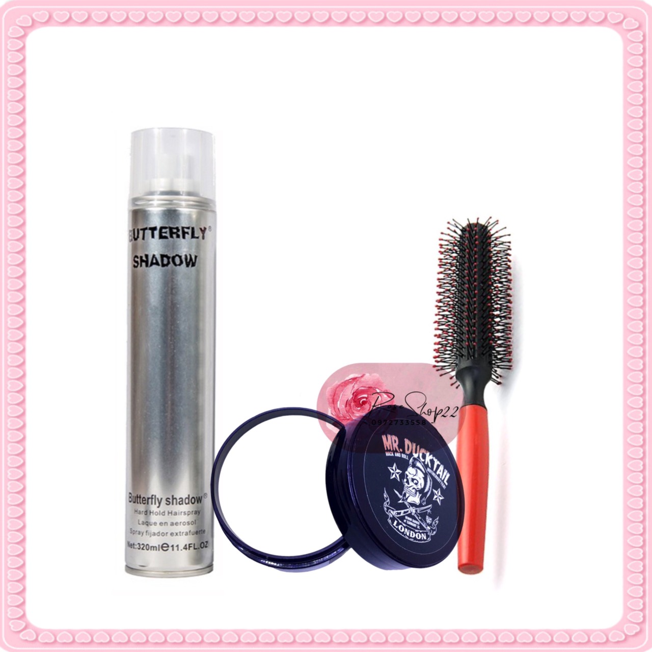 GET BRIEF] Gum Style Butterfly Shadow + Hair Wax Wax Mr.DUCKTAIL