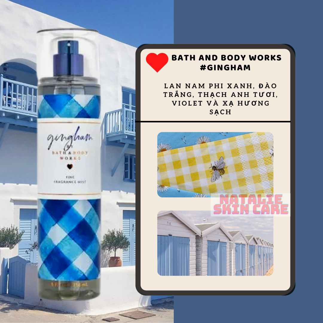 Xịt Thơm Toàn Thân Bath And Body Works GINGHAM Body Mist 236ml