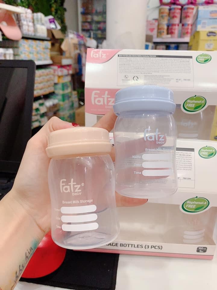 BỘ 3 BÌNH TRỮ SỮA FATZ BABY 150ML