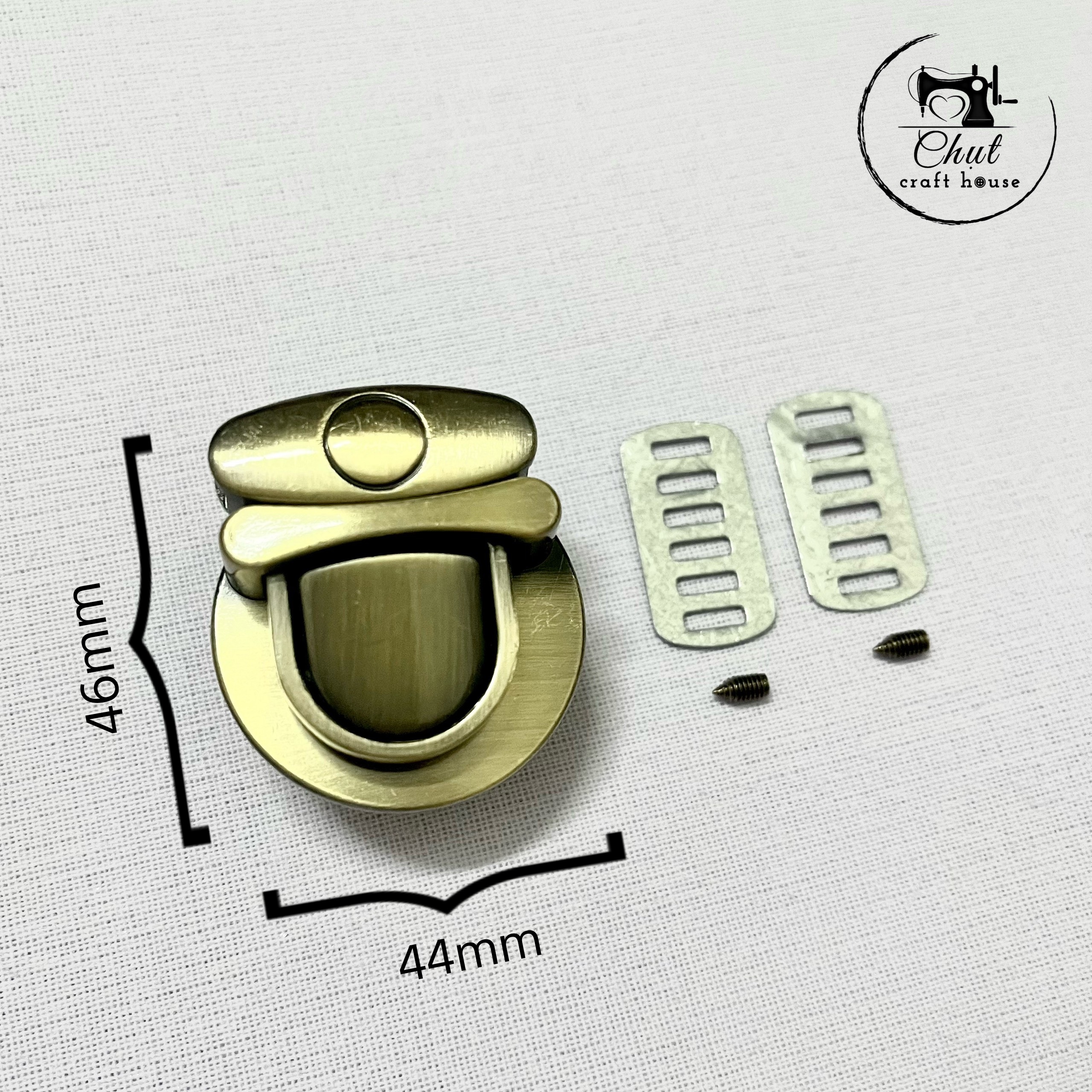 Khóa sập mỏ vịt đồng dùng cho túi ví handmade