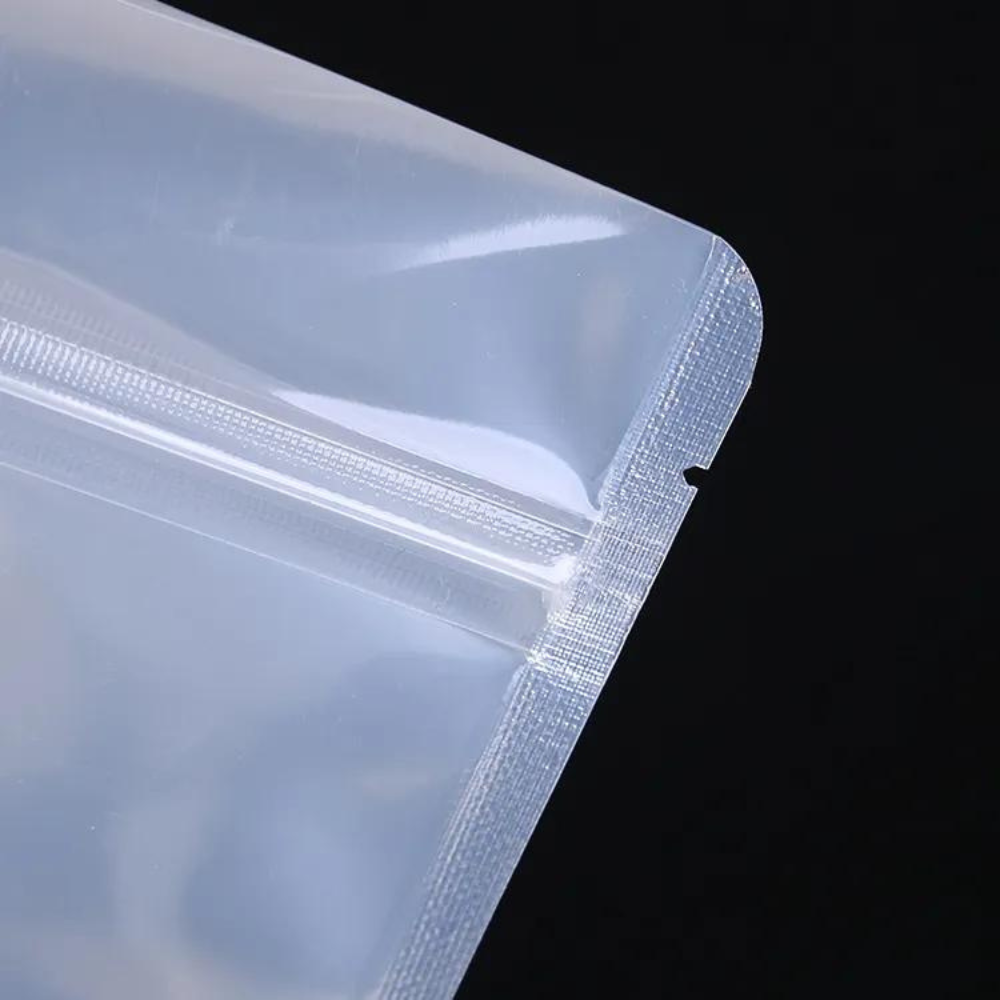 (HCM) 1Kg Túi Zip bạc - trong đáy đứng - Loại 2