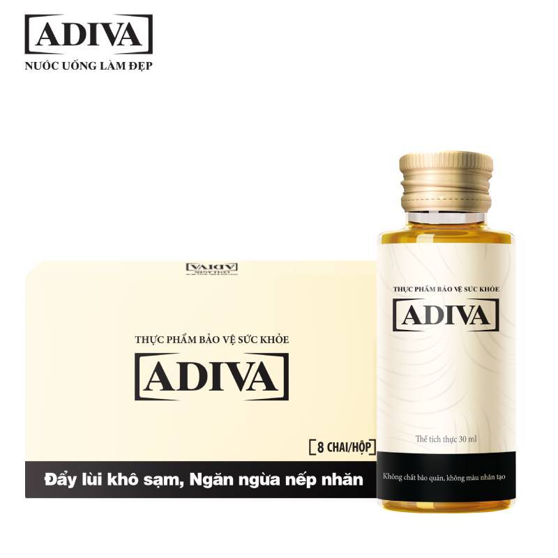 Collagen Adiva (Hộp 14 chai x 30ml) - Tự tin cho làn da tươi trẻ cao cấp