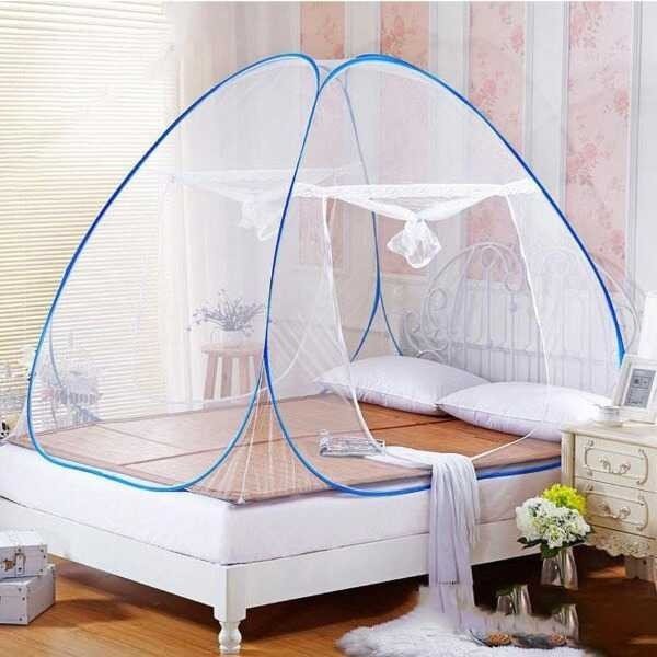 Màn chụp tự bung cao cấp,mùng ngủ chụp thông minh 1m8x2m, màn chụp tự bung, mùng xếp gấp gọn tiện lợi.