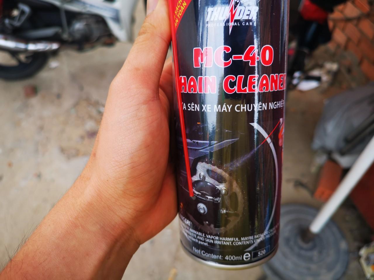 [HCM]Combo Vệ Sinh Dưỡng Sên Thunder Chain Lube MC40 400ml