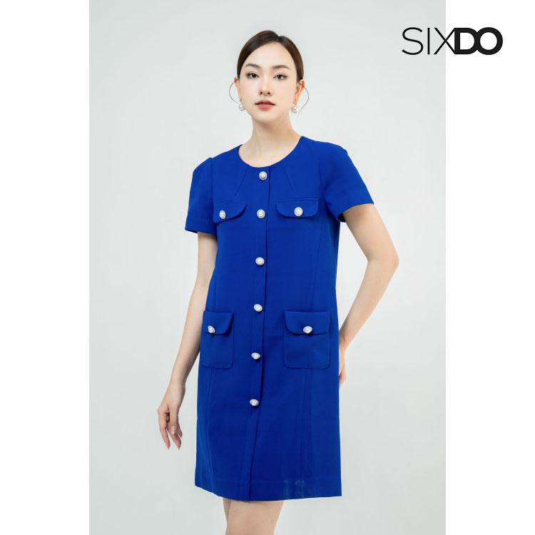 Đầm suông mini woven thời trang SIXDO