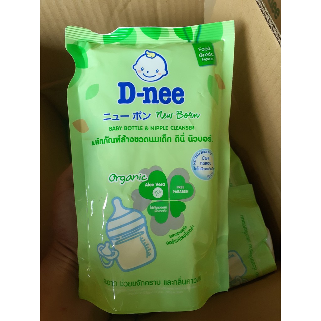 COMBO 3 TÚI 600 ML DNEE ORGANIC RỬA BÌNH SỮA THÁI LAN