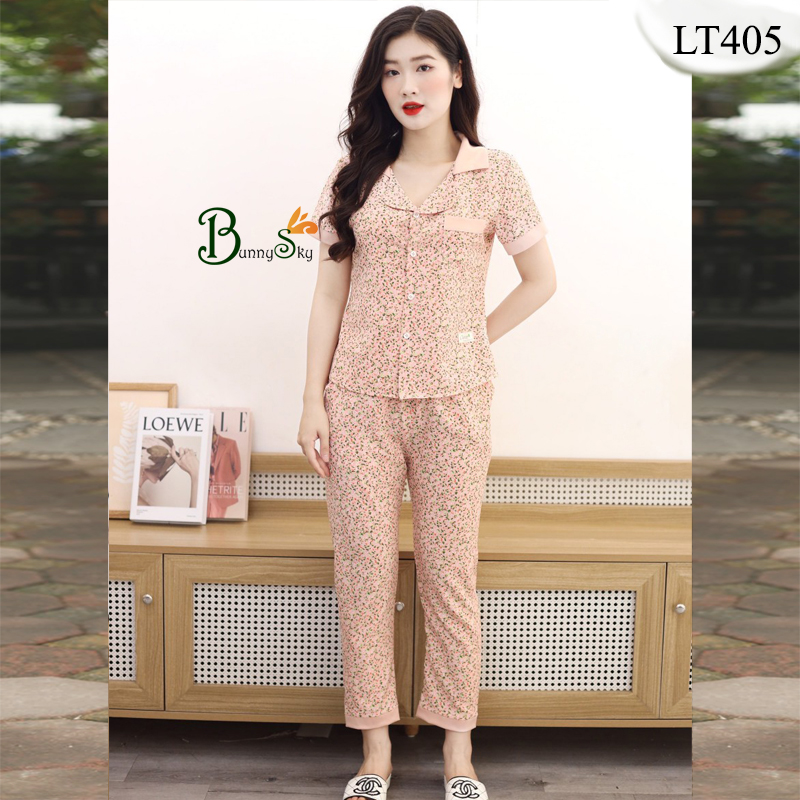 Đồ bộ mặc nhà, mặc sau sinh đồ bộ nữ PIZAMA mềm mịn