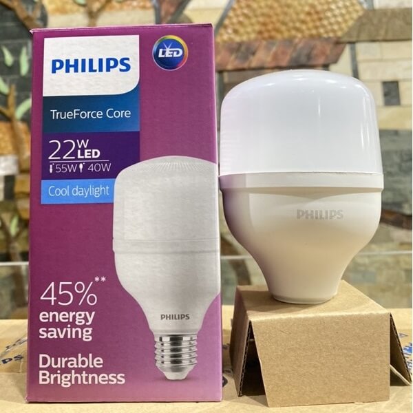 [HCM]BÓNG PHILIPS LED - TRỤ 22W - TRẮNG (đuôi xoáy E27)