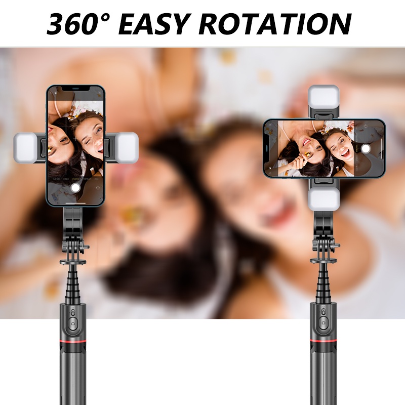 Gậy selfie gấp hợp kim nhôm L13d có chân máy bluetooth không dây có thể gập lại với điều khiển từ xa để điều khiển từ xa giao hàng nhanh tận nơi