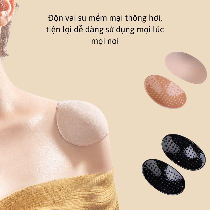 Miếng dán nâng vai silicon siêu dính, độn vai cô dâu