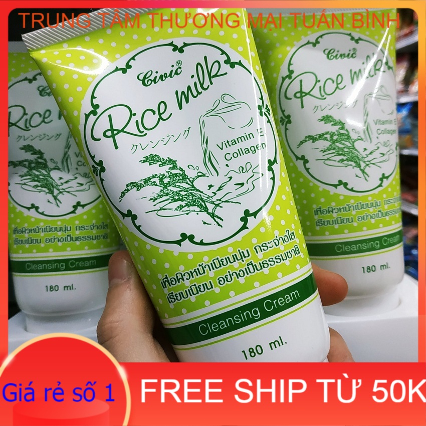 Sữa rửa mặt gạo civic rice milk 180ml thái lan
