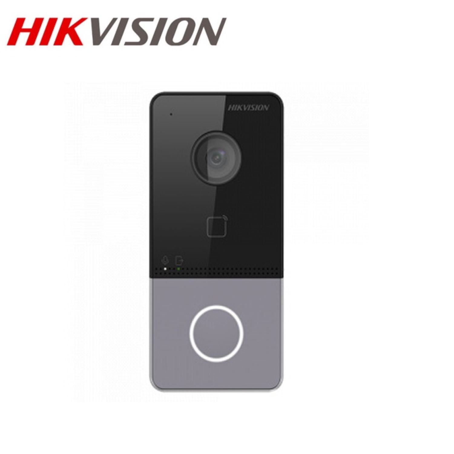 Nút ấn cửa chuông hình ds-kv6113-wpe1 hikvision - nút ấn cửa ip - wifi, độ phân giải full hd, gọi đến điện thoại qua app