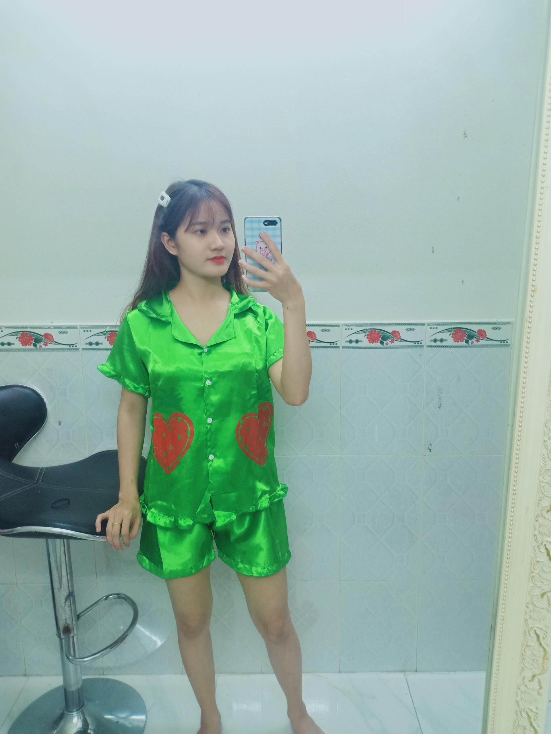 SÉT BỘ PIJAMA MẶC NHÀ CỰC XINH CUTE . CHẤT KATE LỤA . pizama.