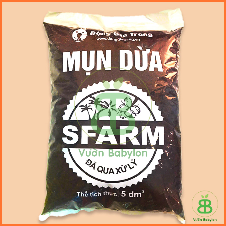 Mụn Xơ Dừa Đã Qua Xử Lý 5DM3 Giá Thể Trồng Cây