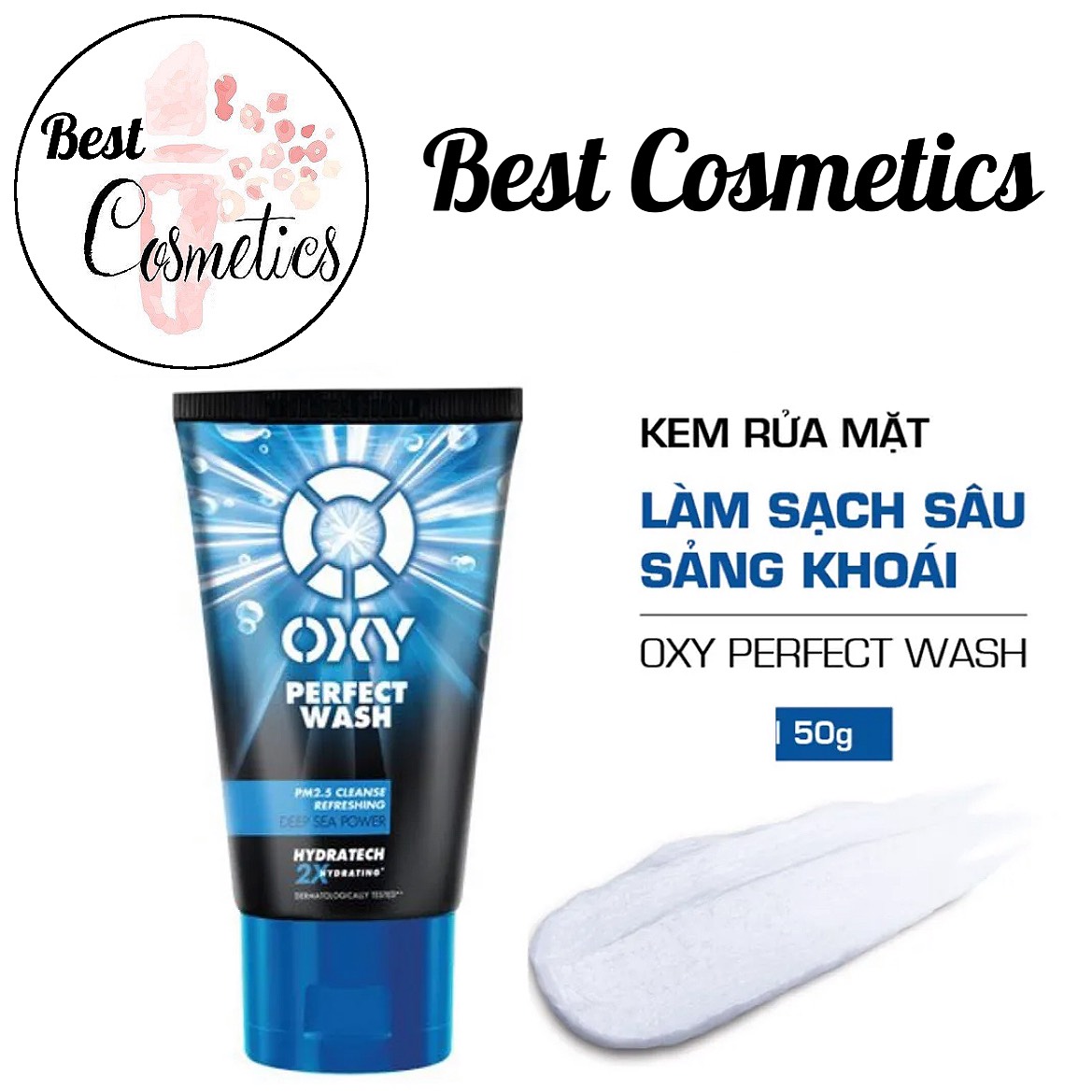 Sữa Rửa Mặt Oxy Perfect Wash và Deep Wash 50g