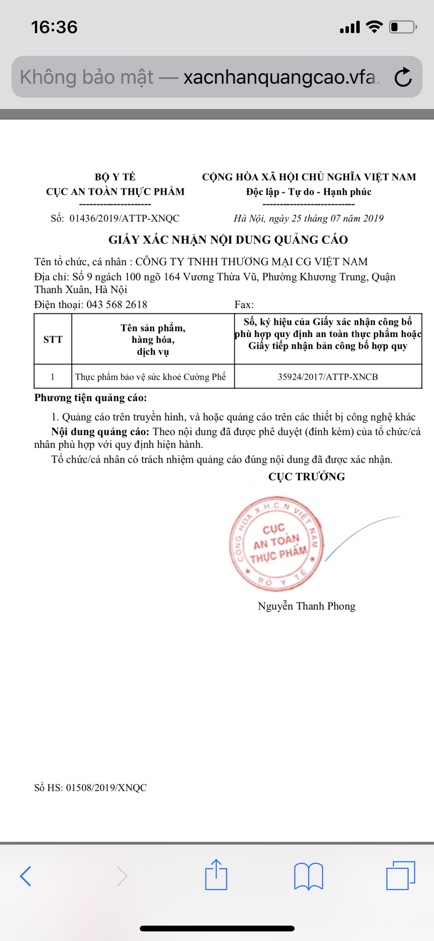 Cường Phế - Hộp 10 ống