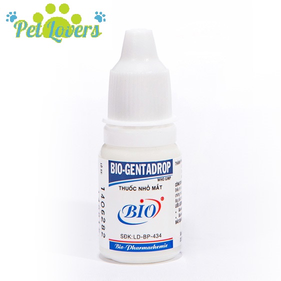 bio gentadrop - thuốc nhỏ mắt cho chó mèo 10ml 2