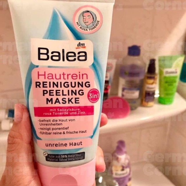 Sữa rửa mặt cho da mụn 3 trong 1 balea tuýp 150ml - german corner hàng đức nội địa