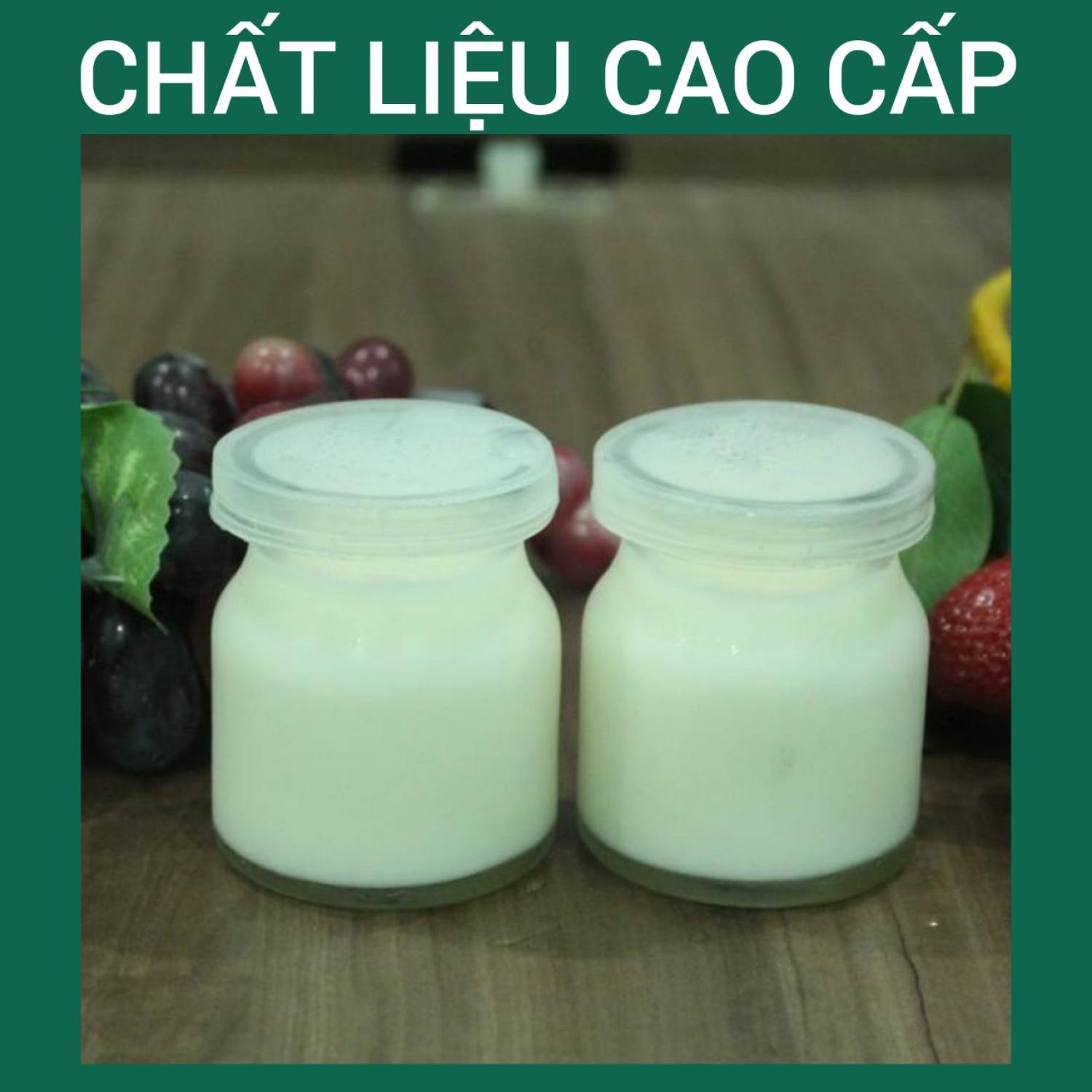 [Hoàn tiền Nếu Không Ưng] Set 2 Hũ Thủy Tinh Cao Cấp Có Nắp 100ml (làm sữa chua,yaourt,kem,bánh hoặc trữ sữa mẹ...)