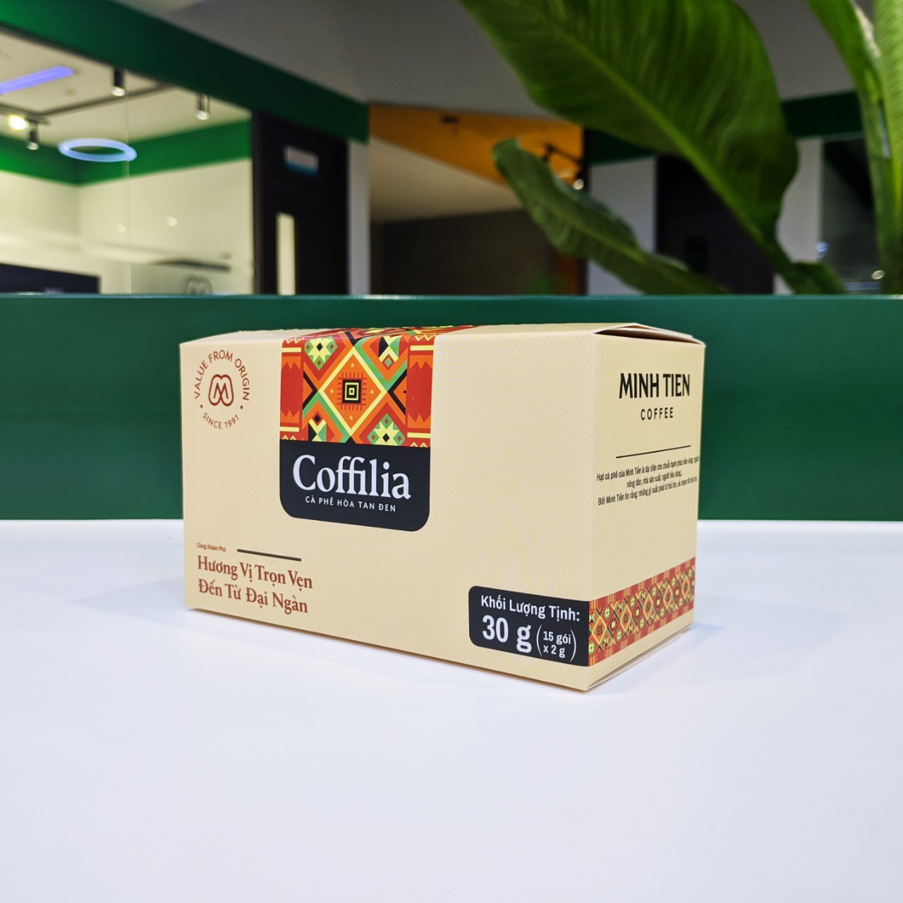 Cà phê hòa tan đen - Coffilia hộp 30g
