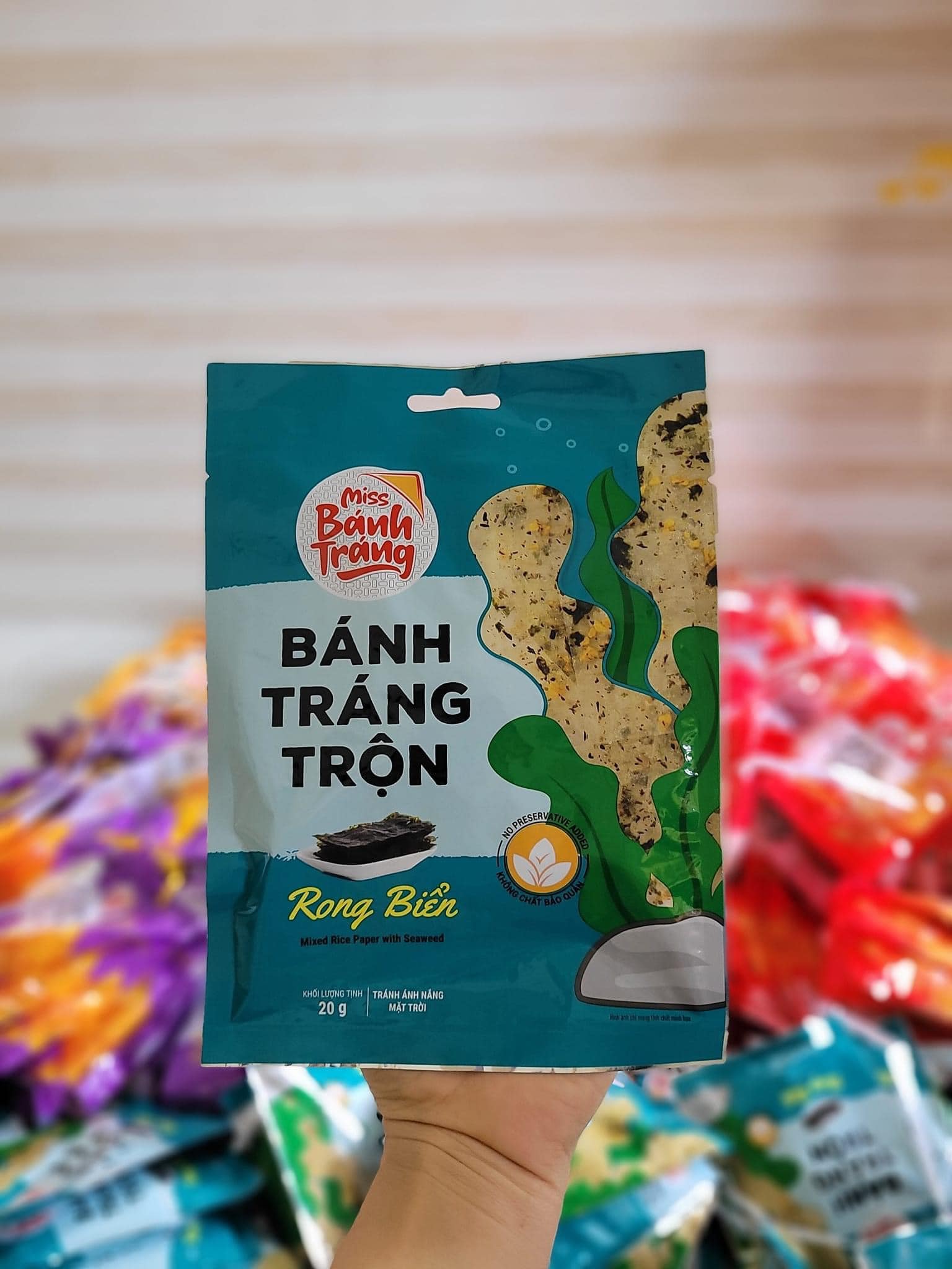 BÁNH TRÁNG TRỘN VỊ SATE TÔM SIZE (S)