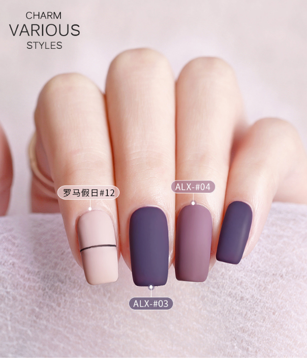 [HCM]Sơn gel AS red - Màu tím xanh mã ALX